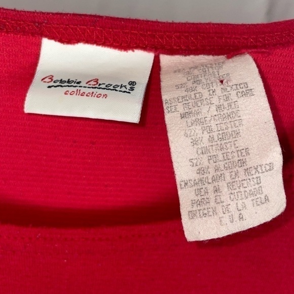 Bobbie Brooks Tunic Long Sleeve Crewneck Pullover High Low Hem 3 Tiered Shirt - Picture 4 of 9